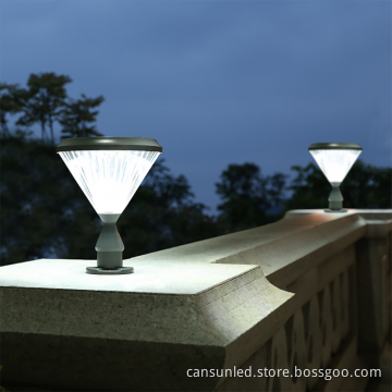 High Power Outdoor Solar Lamp - Solar Gate Light & Pillar Post Light